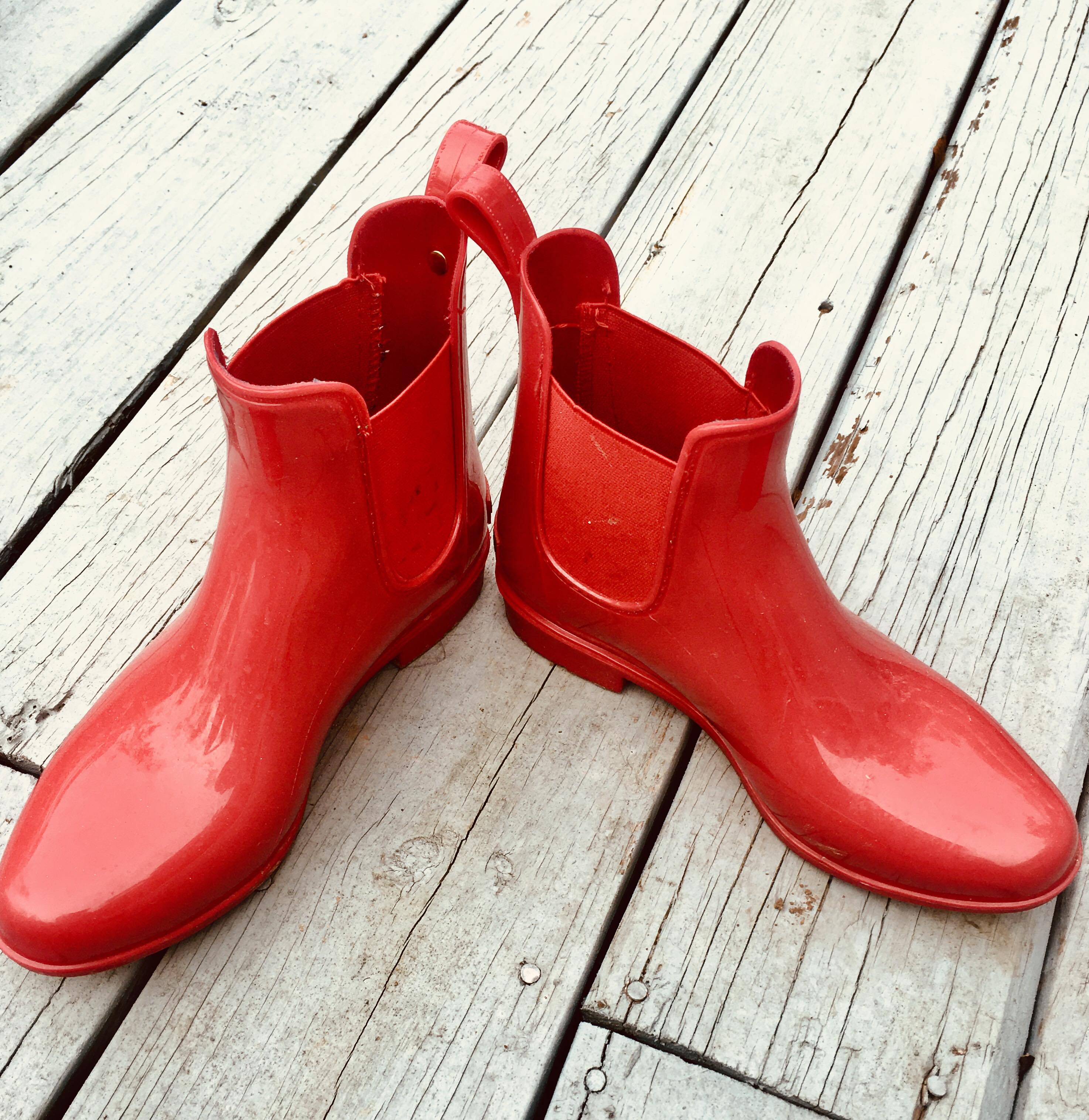 The Girl in the Red Rubber Boots
